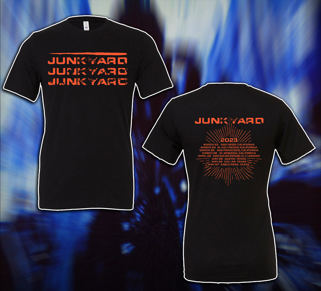 OFFICIAL Junkyard Merchandise - Tour Shirts, the Classic Spade back-patch & more now available