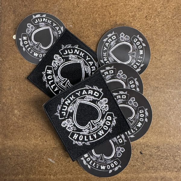 Junkyard iron on Patch & Sticker set